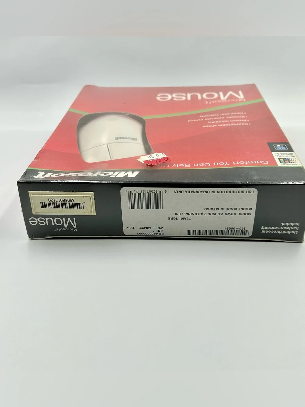 Vintage Microsoft 2 Button PS/2 Computer Mouse New Sealed Intellipoint WIN32